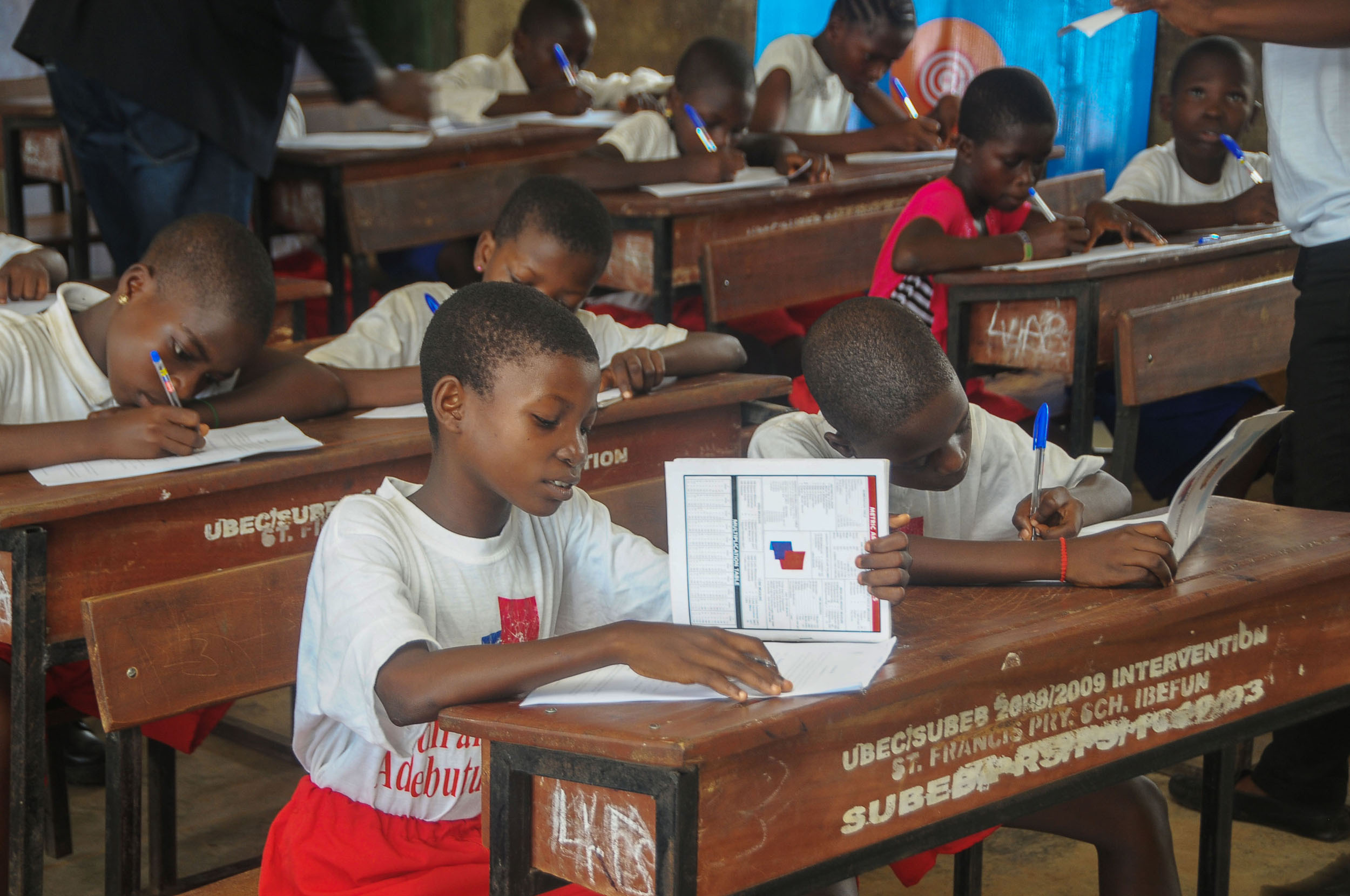 Children in classroom, OOA Foundation beginning